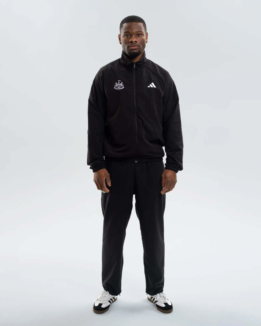 Newcastle United adidas Men's Zip Up Black Nylon Jacket