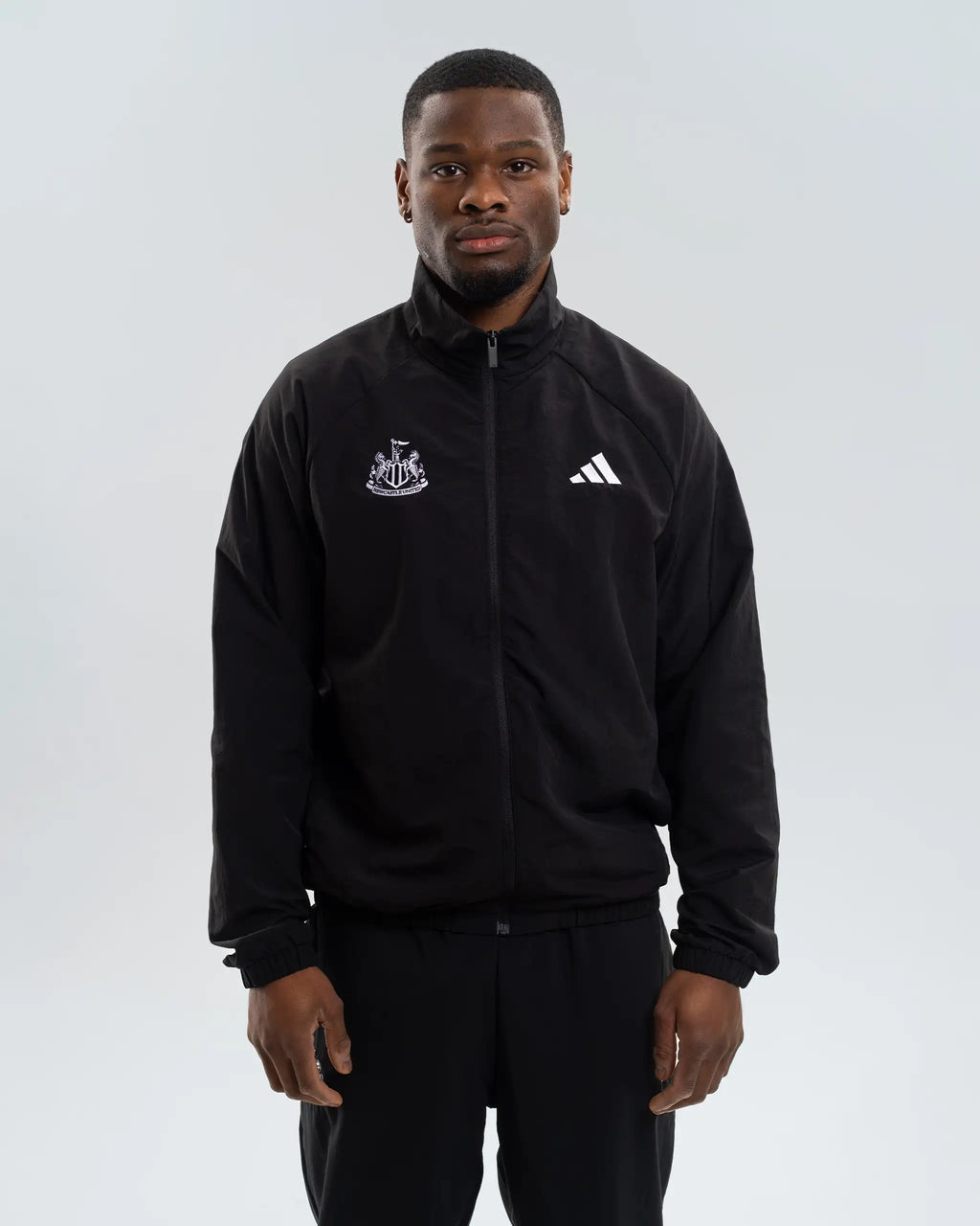 Newcastle United adidas Men's Zip Up Black Nylon Jacket
