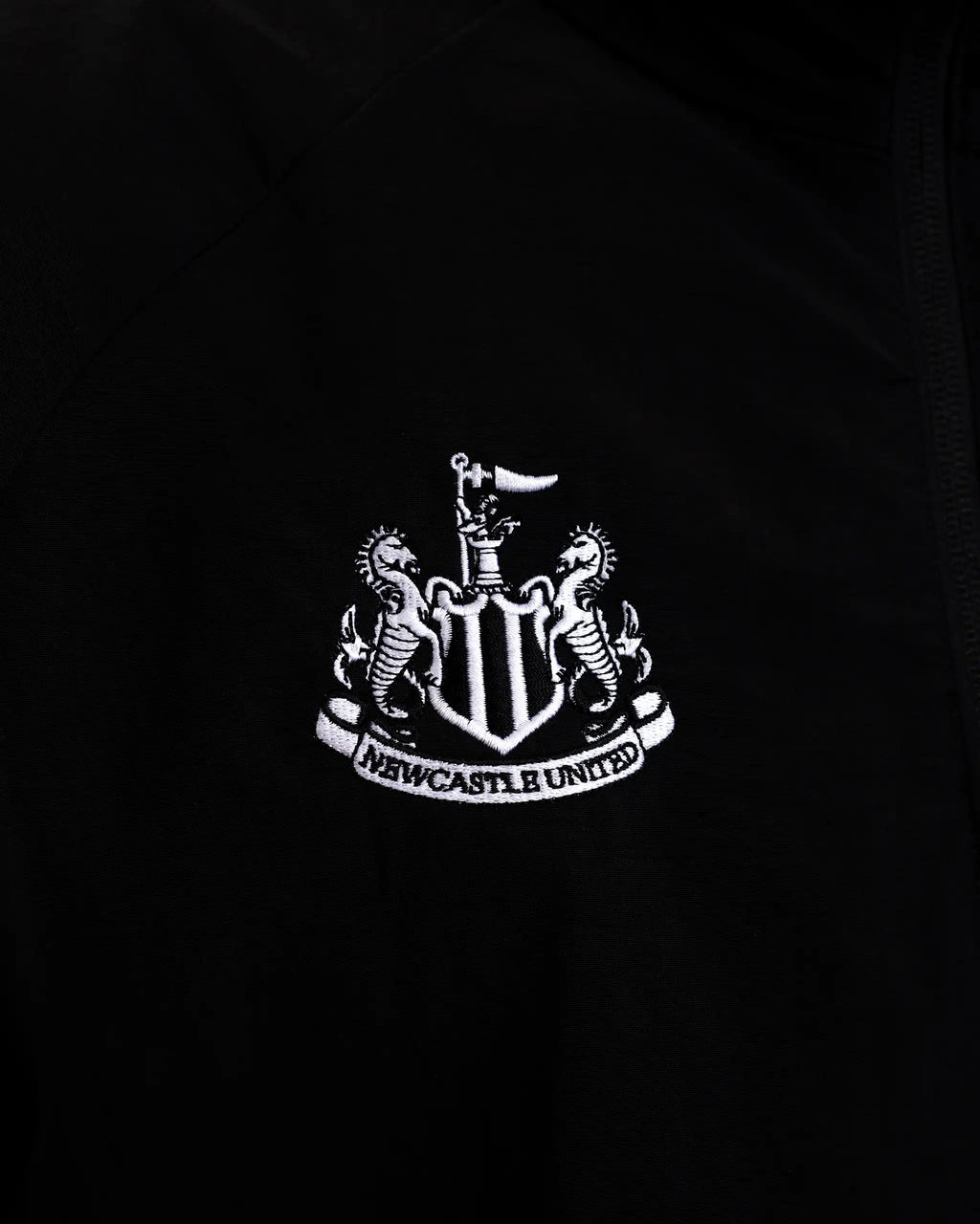 Newcastle United adidas Men's Zip Up Black Nylon Jacket