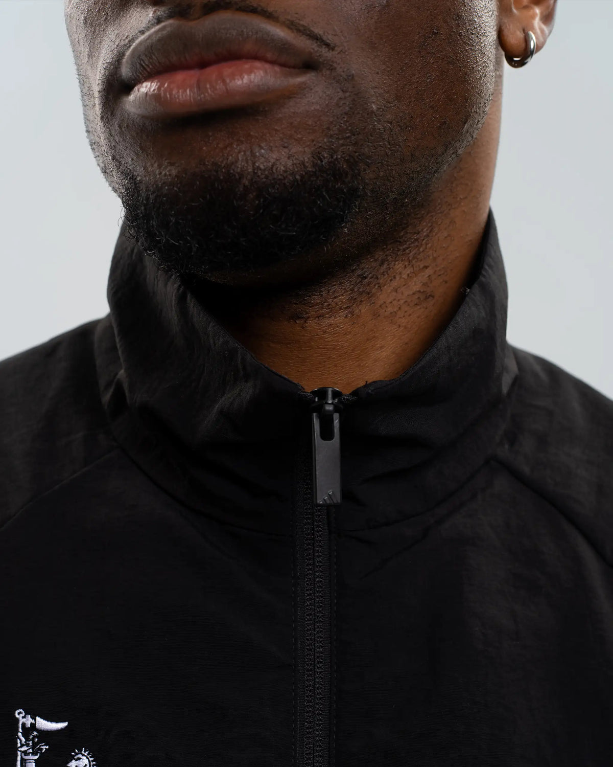 Newcastle United adidas Men's Zip Up Black Nylon Jacket