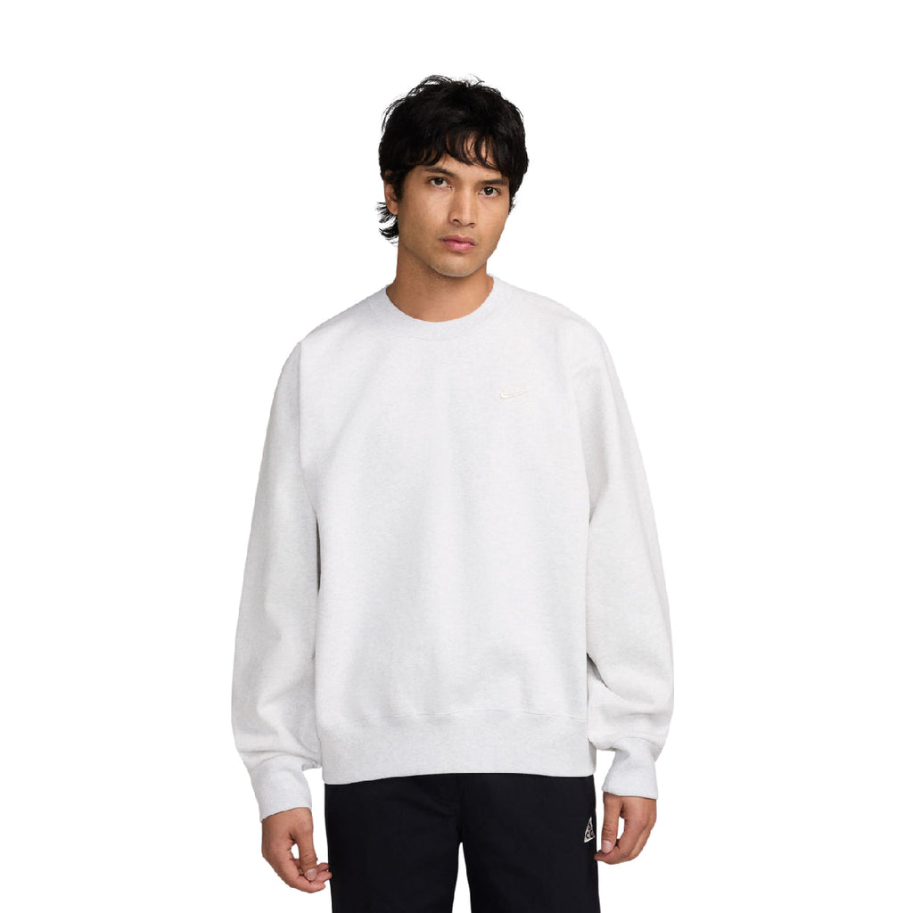 Fleece Crew-Neck Sweatshirt 'Birch Heather'