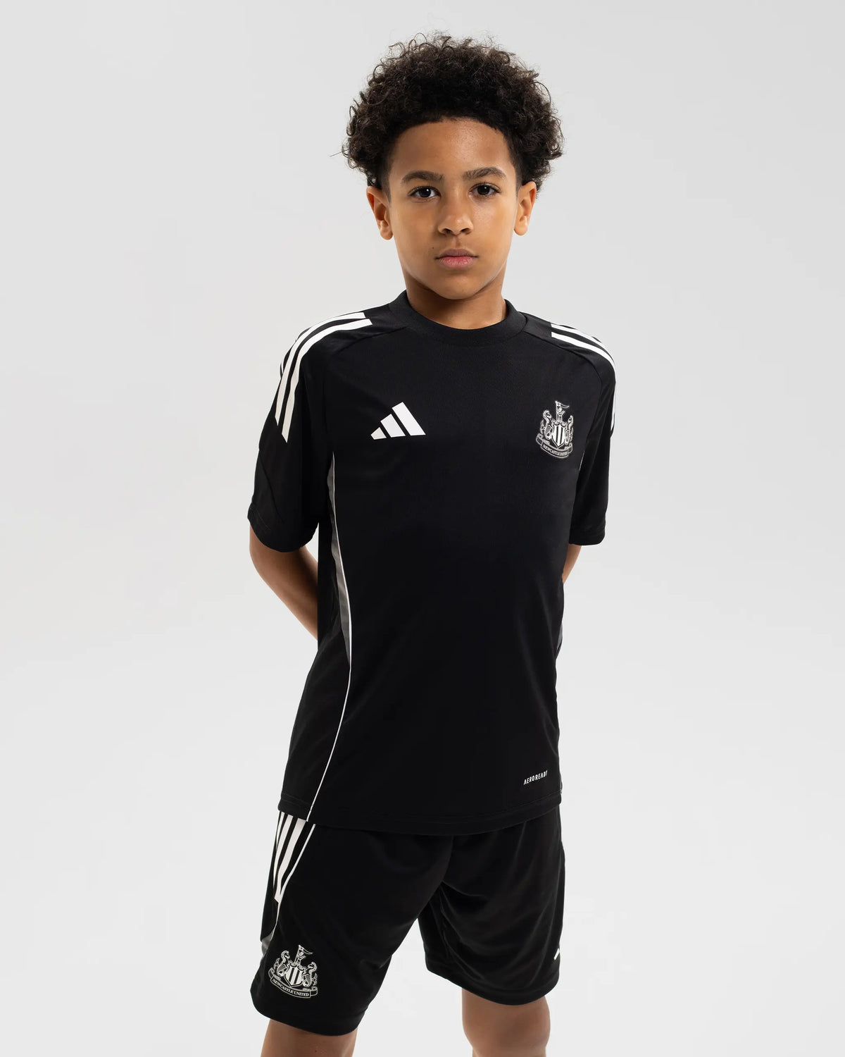 Newcastle United adidas 25/26 Coach's Black Edition Kids' Training Shirt