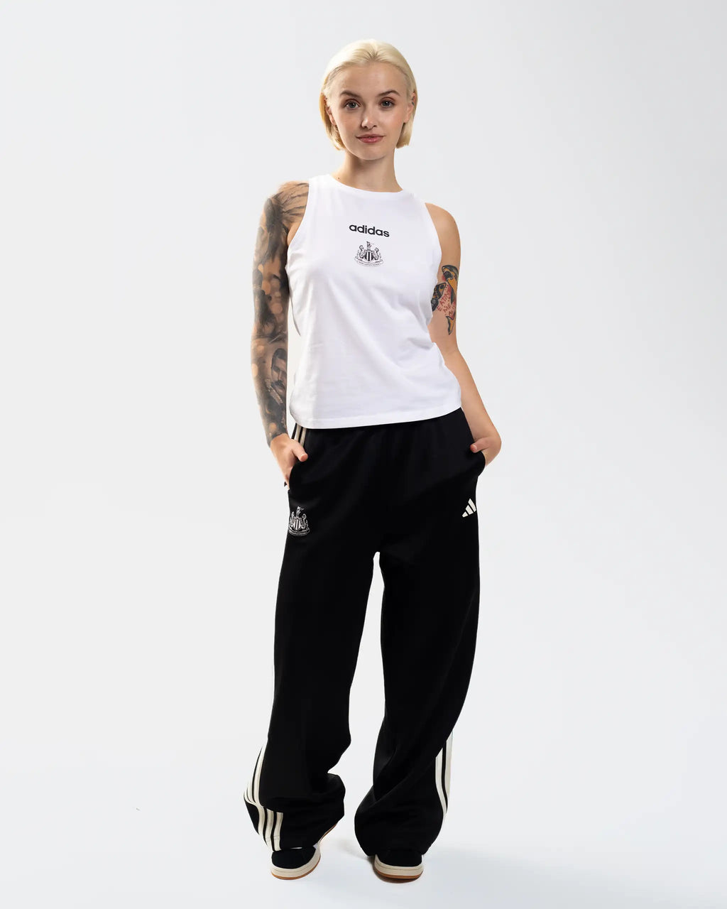 Newcastle United adidas Women's White Vest