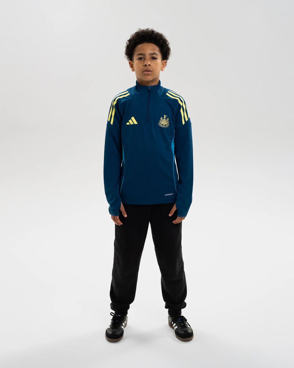 Newcastle United adidas 25/26 Coach's Range Kids' 1/4 Zip Training Top