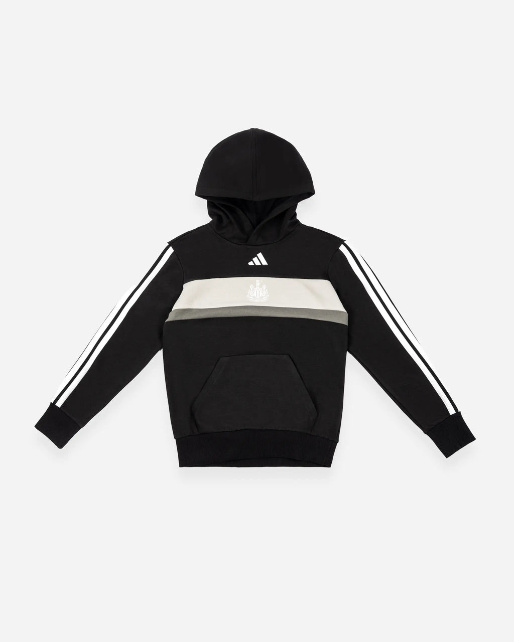 Newcastle United adidas Kids' Black Panel Hoodie