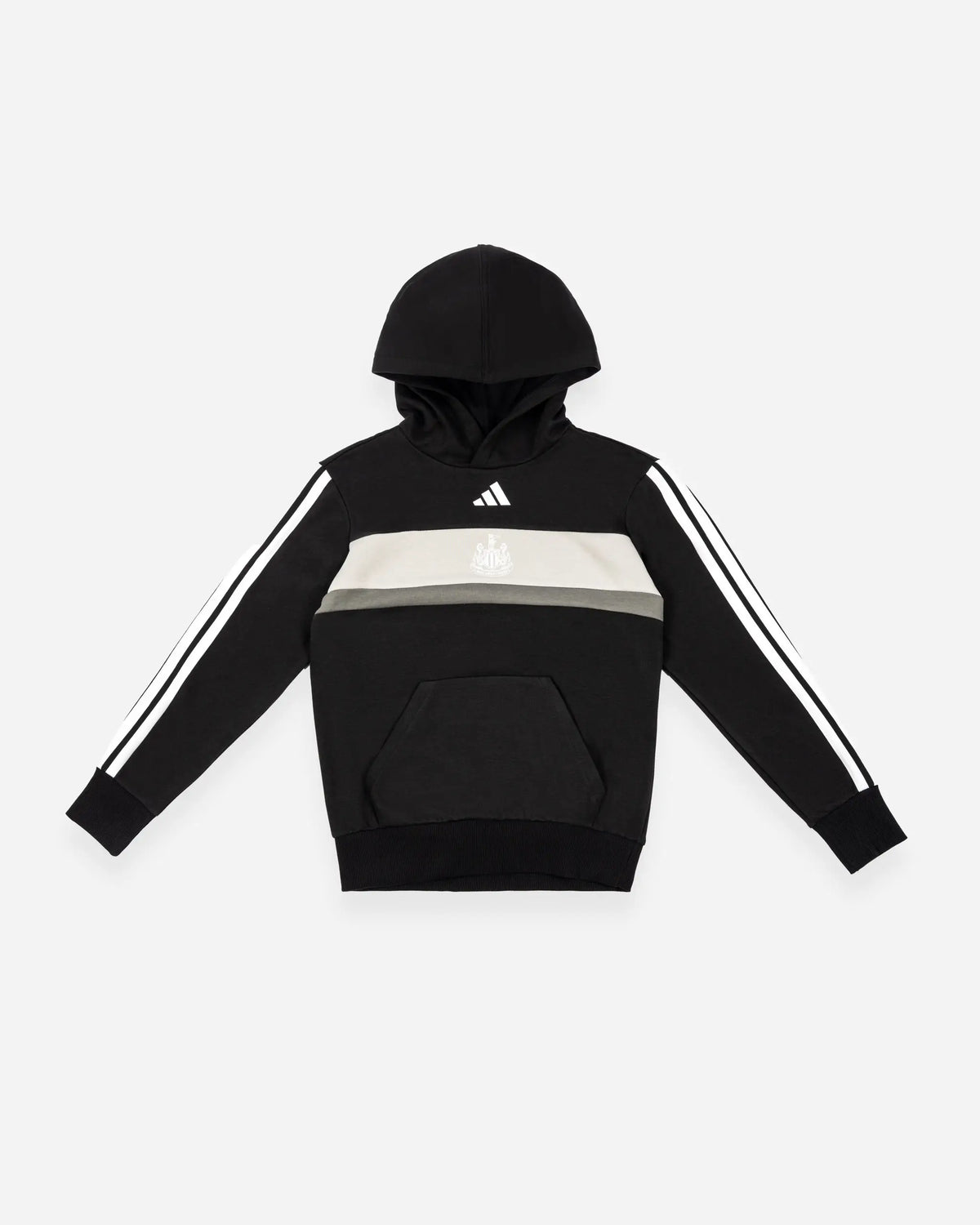 Newcastle United adidas Kids' Black Panel Hoodie