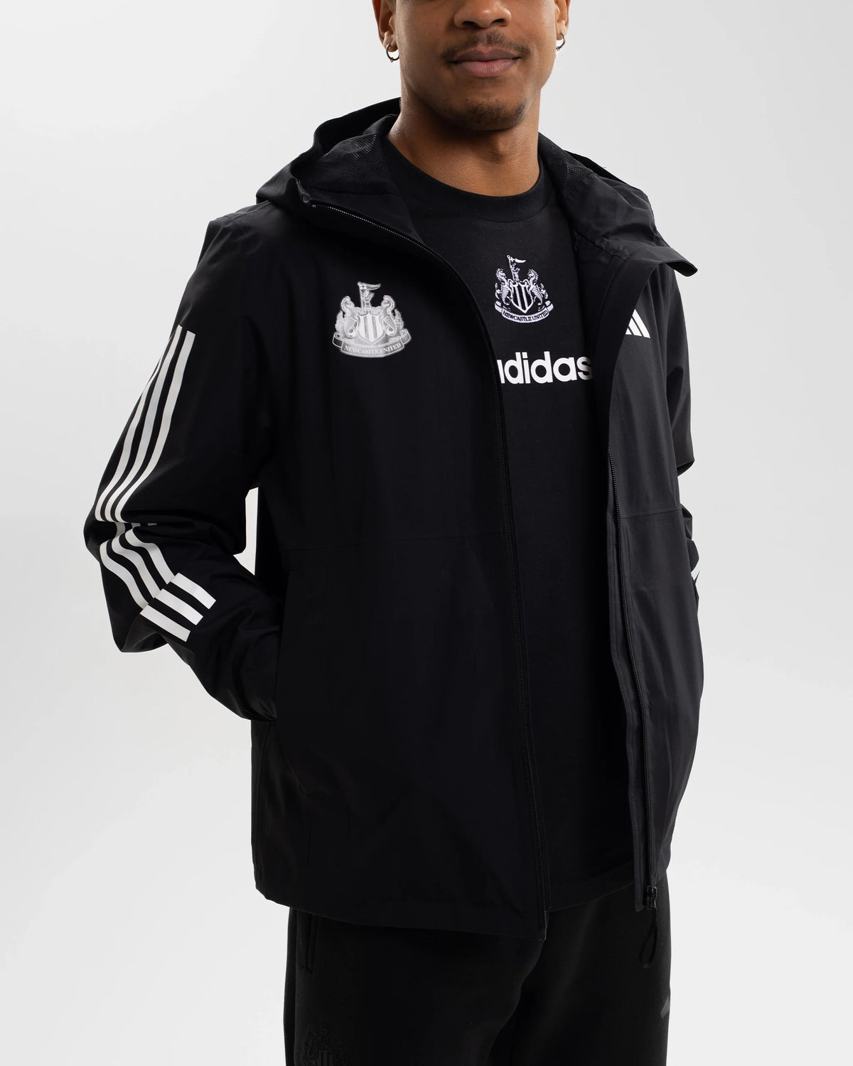 Newcastle United adidas ESS Black Jacket