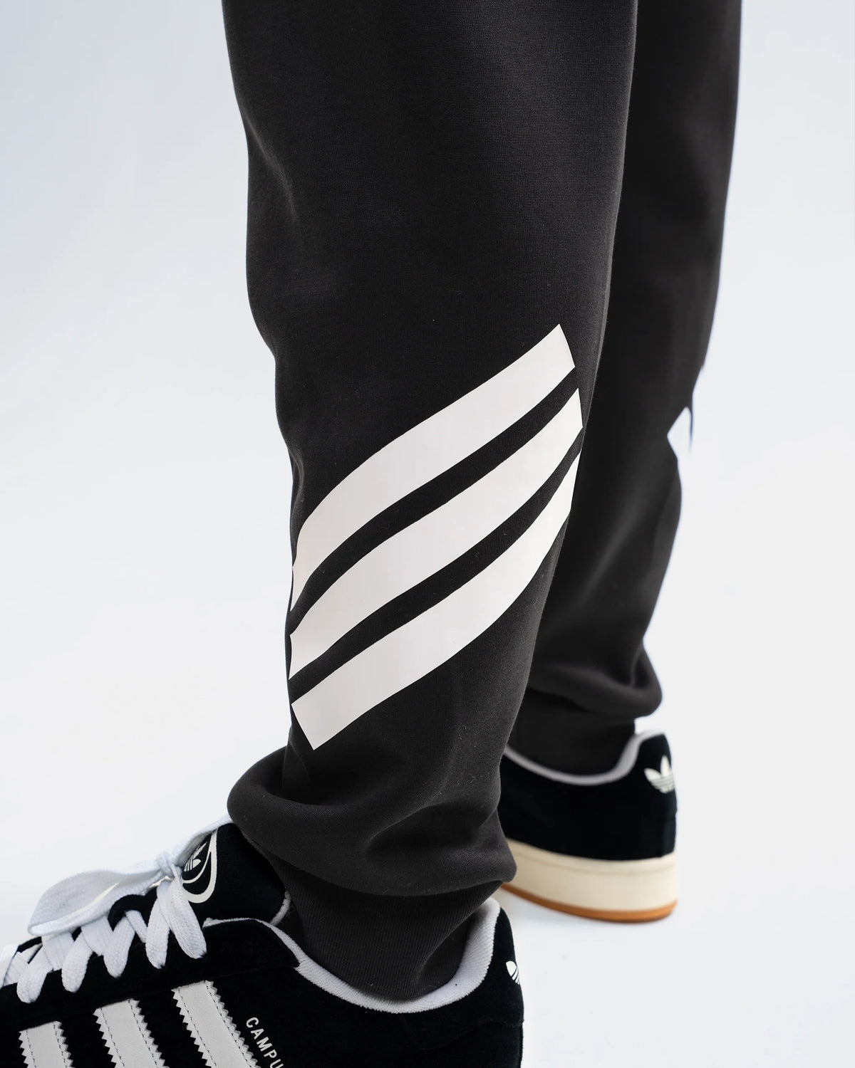 Newcastle United adidas Men's Black 3-Stripe Joggers