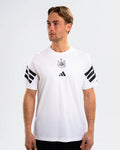 Newcastle United adidas 3-Stripe White Tee