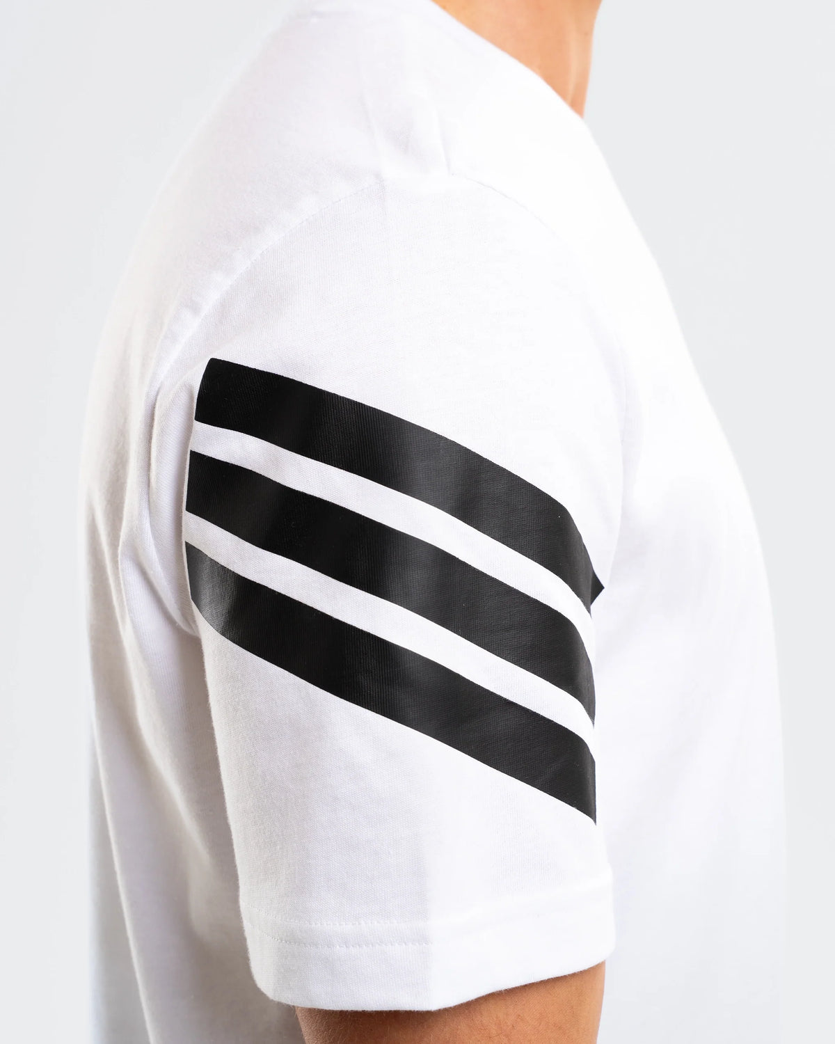 Newcastle United adidas 3-Stripe White Tee