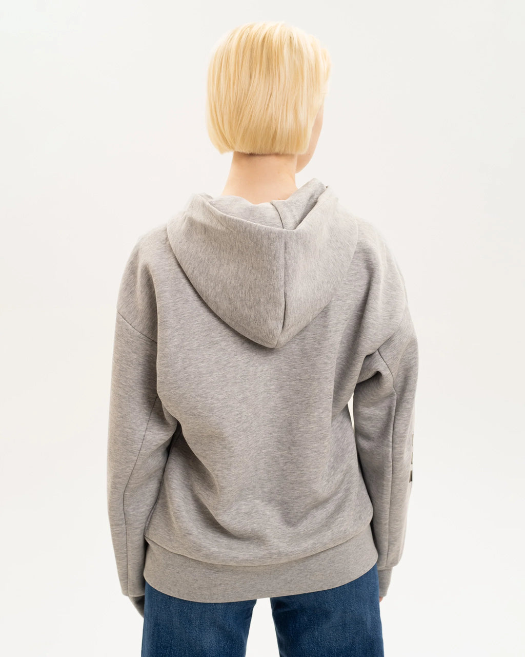 Newcastle United adidas Women's 3-Stripe Grey Full Zip Hoodie