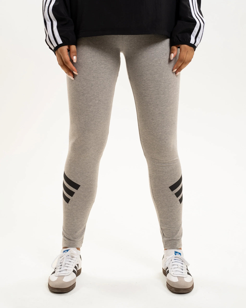 Newcastle United adidas Women's 3-Stripe Grey Leggings