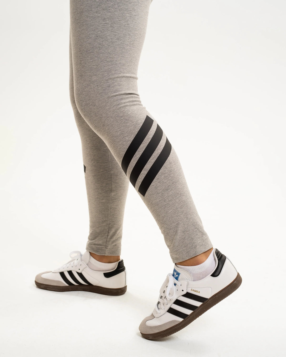 Newcastle United adidas Women's 3-Stripe Grey Leggings