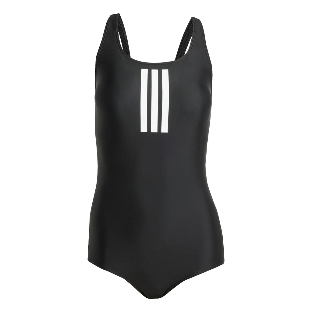Padded 3-Stripes Closed-Back Swimsuit