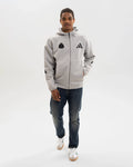 Newcastle United adidas Men's Z.N.E. Grey Full Zip Hoodie