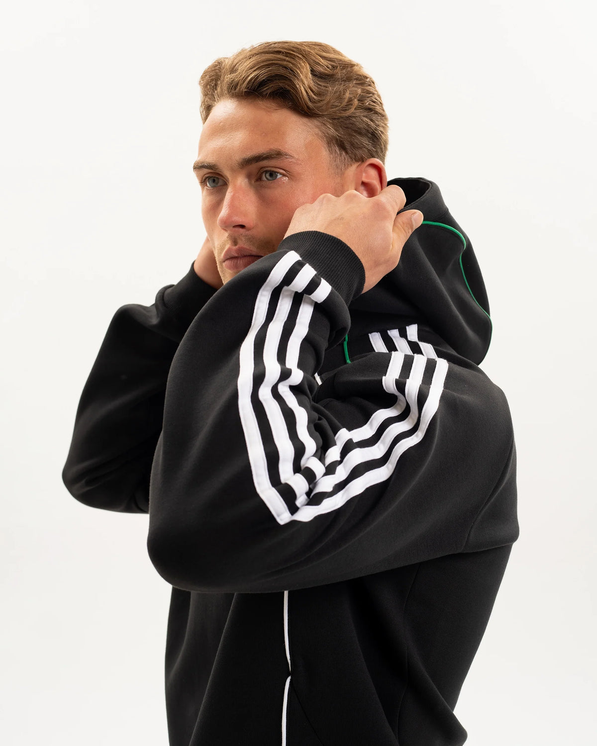 Newcastle United adidas Men's Urban Purist Black Doubleknit Hoodie