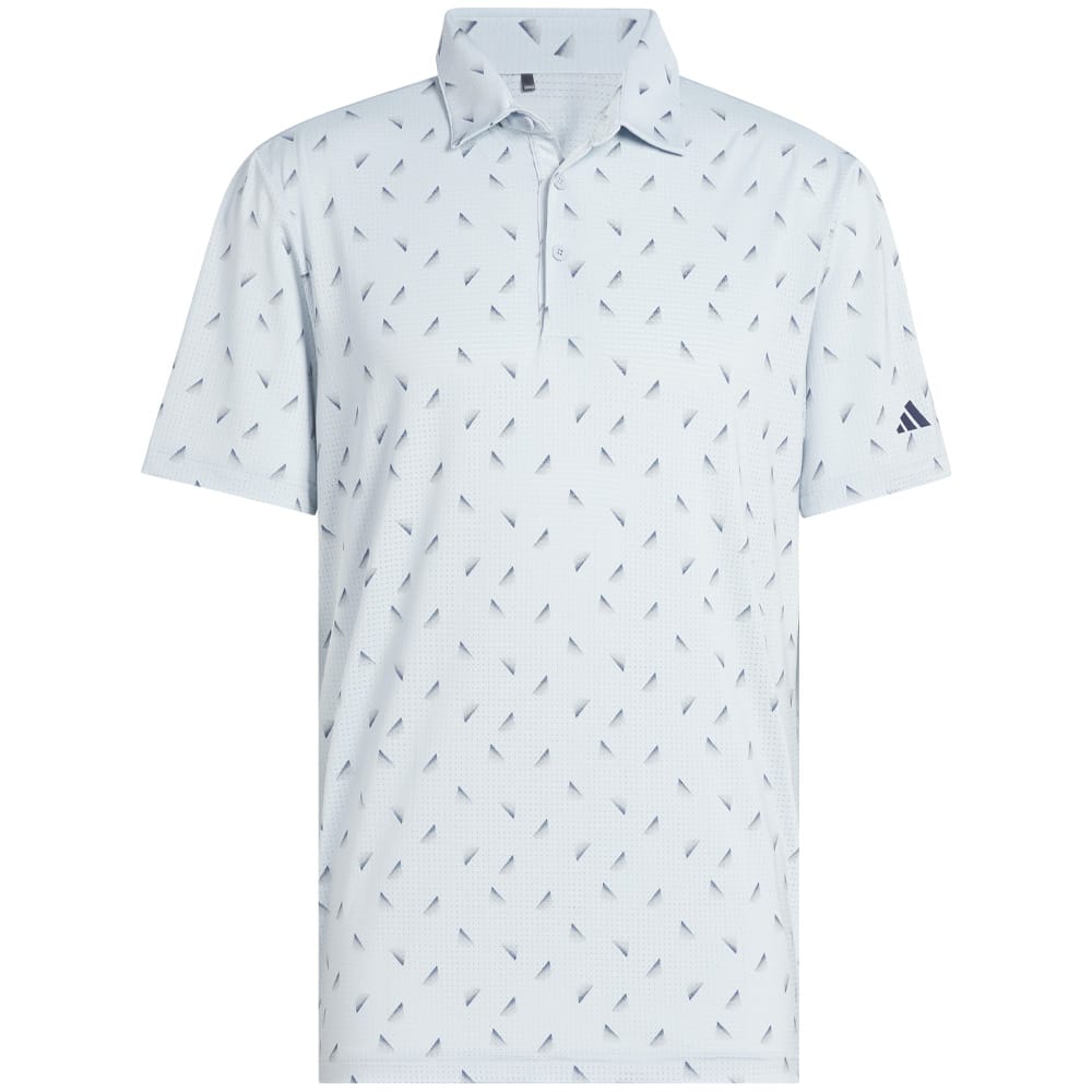 adidas Ultimate365 Printed Mesh Polo Shirt - Wonder Blue/Collegiate Navy