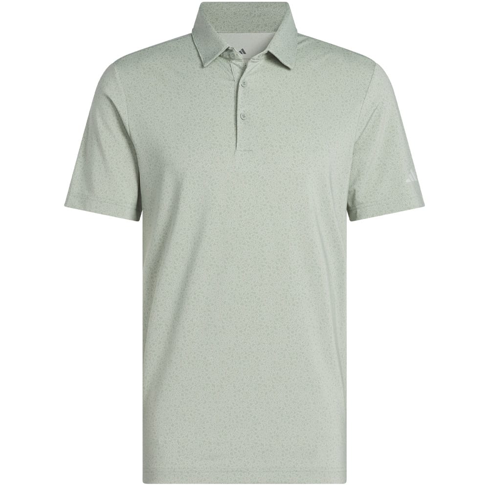 adidas Ultimate365 Mini Bunker Polo Shirt - Silver Green