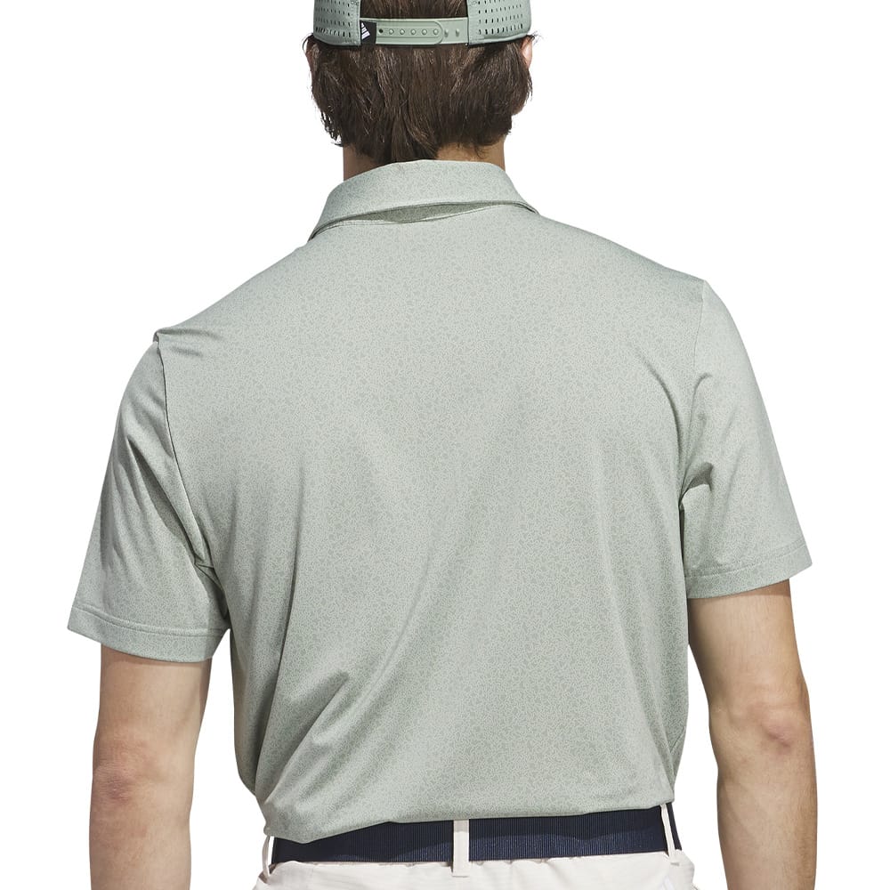 adidas Ultimate365 Mini Bunker Polo Shirt - Silver Green
