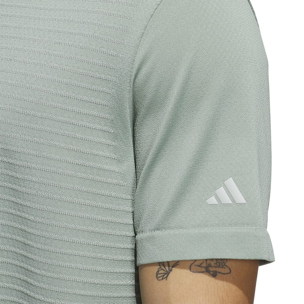 adidas Ultimate365 Tour Seamless Polo Shirt - Silver Green