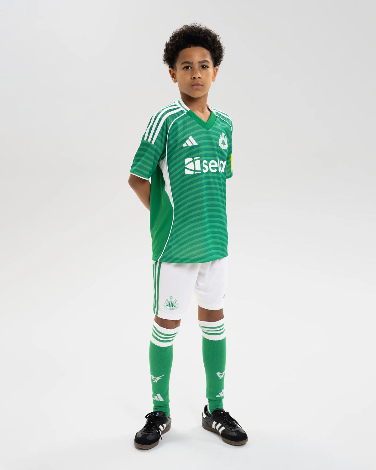 Newcastle United adidas Kids' 25/26 Away Shorts