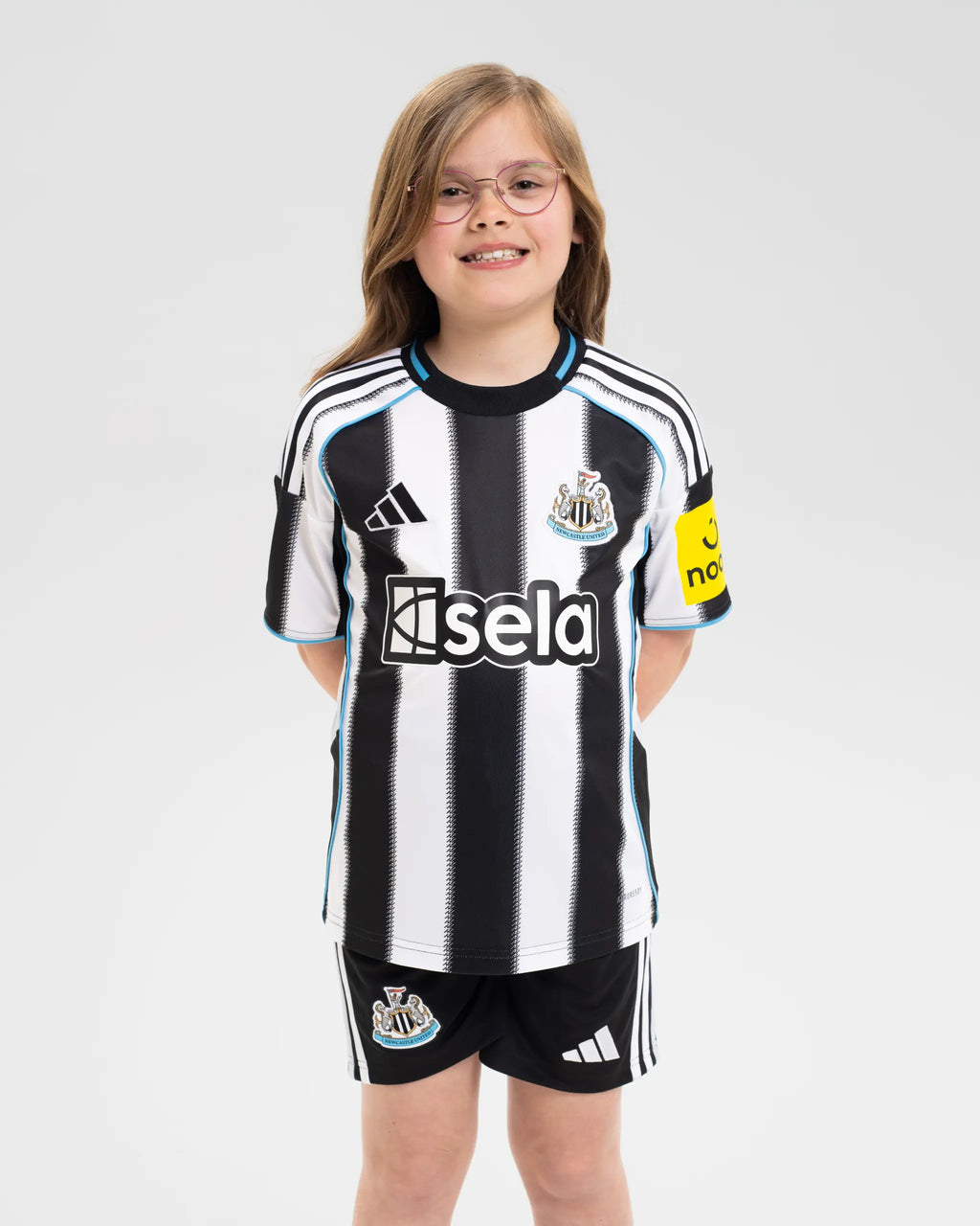 Newcastle United adidas Kids' 25/26 Home Shirt