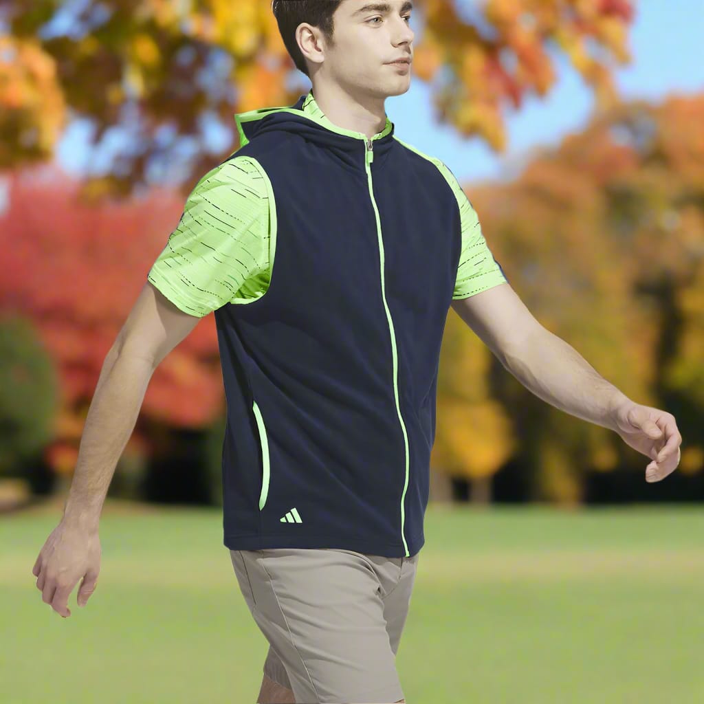 adidas Ultimate365 Fleece Hoodie Full-Zip Vest - Collegiate Navy