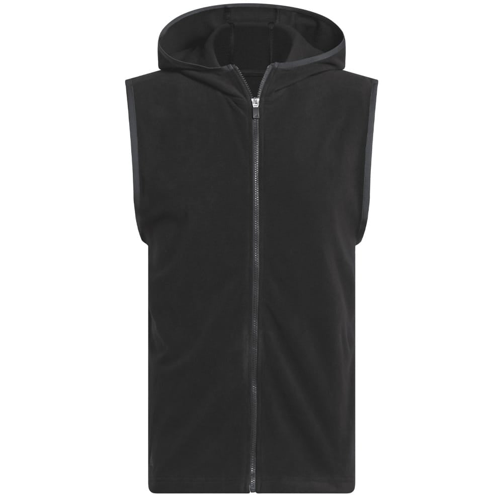 adidas Ultimate365 Fleece Hoodie Full-Zip Vest - Black
