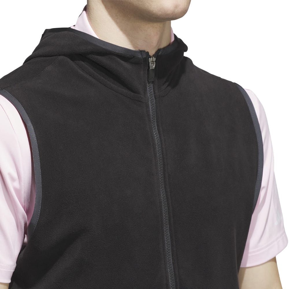 adidas Ultimate365 Fleece Hoodie Full-Zip Vest - Black