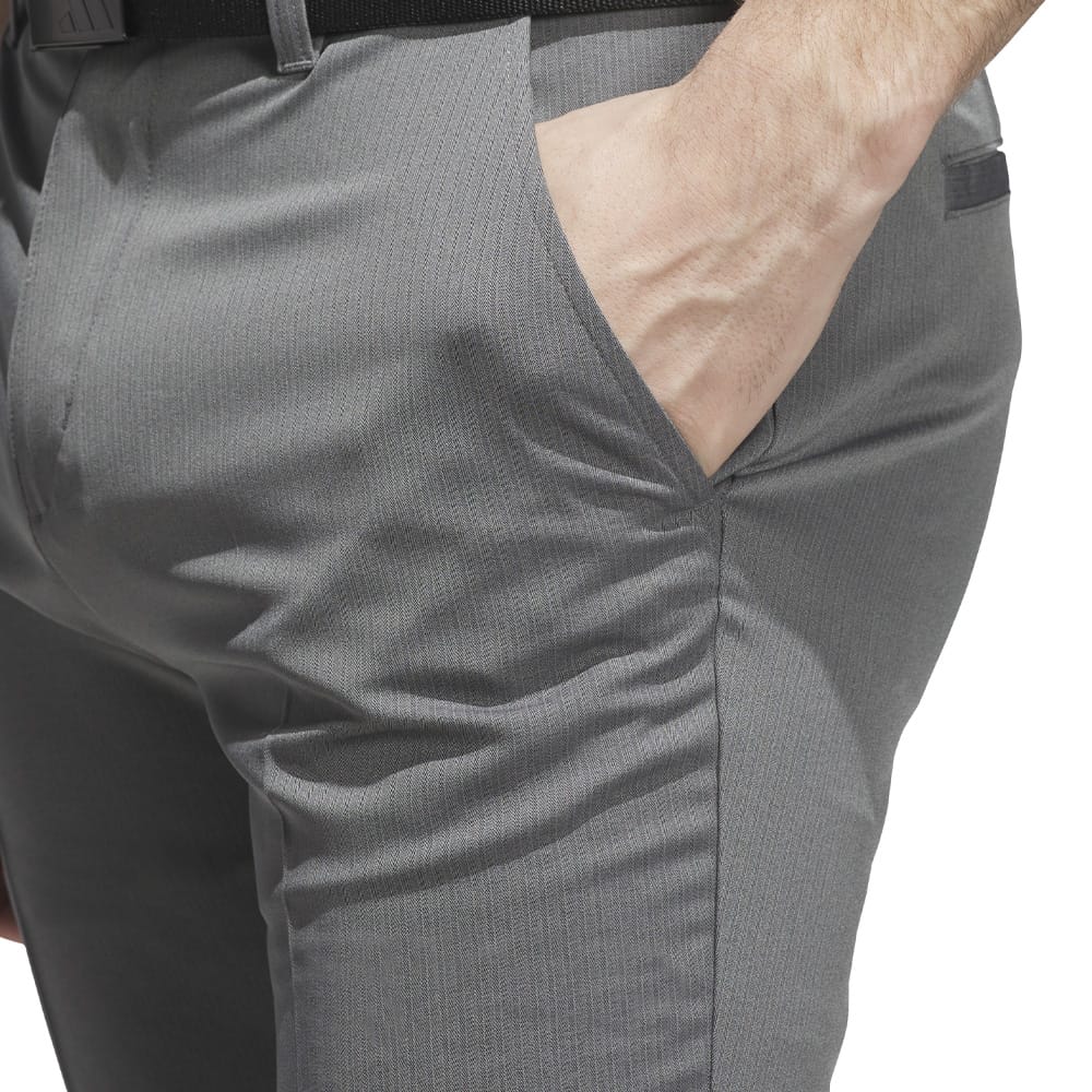 adidas Ultimate365 Classic Pinstripe Trouser - Black/Grey Four