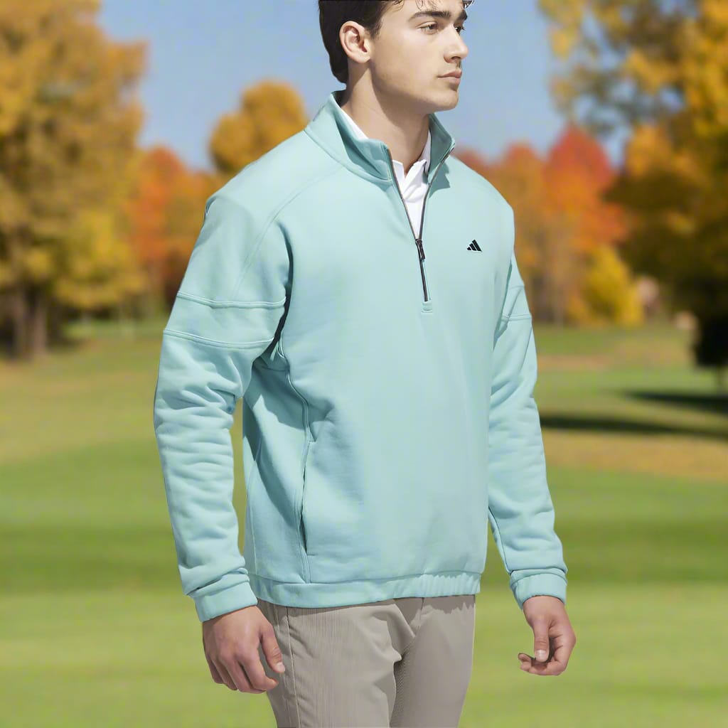 adidas Go-to Heritage Loose Quarter-Zip - Mint Ton