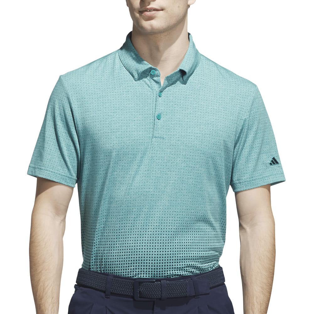 adidas Go-to Rise Print Sleeve Logo Polo Shirt - Pure Teal