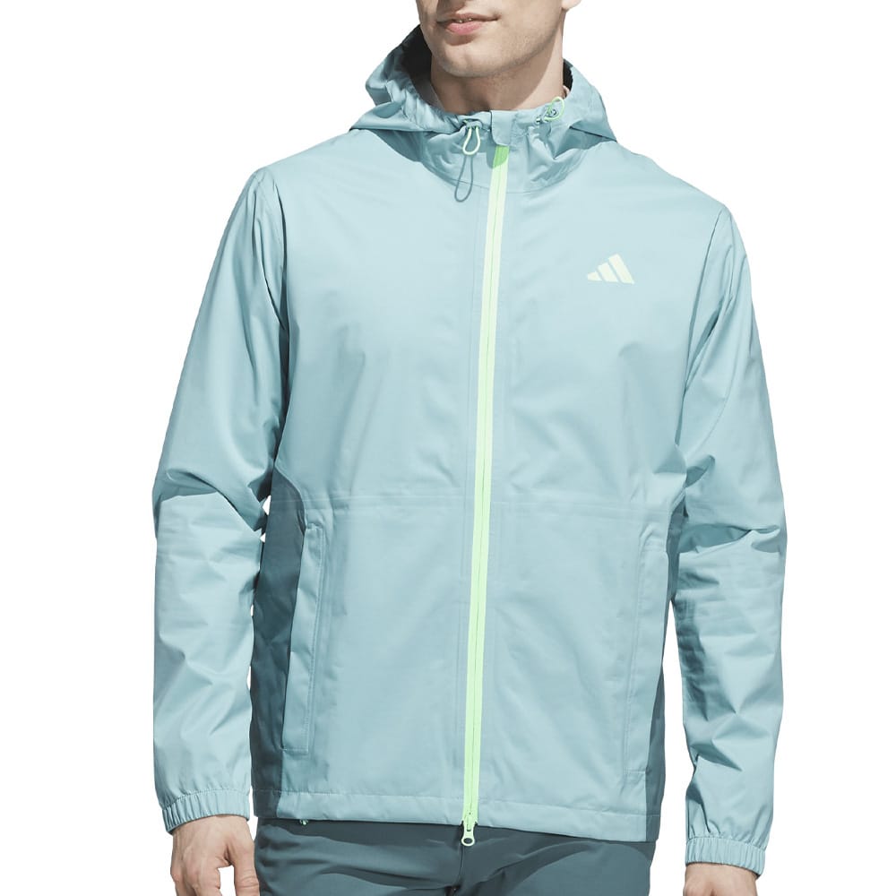 adidas RAIN.RDY Ultimate365 Tour Climaproof+ Waterproof Rain Suit - Mint Ton/Grey One