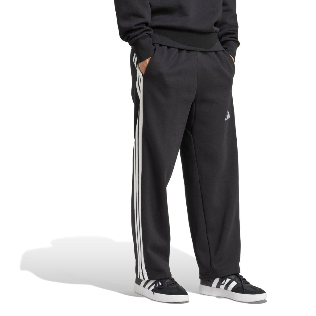 Essentials 3-Stripes Fleece Wide Leg Pant