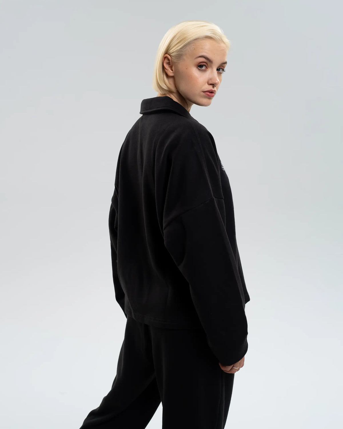 Newcastle United adidas Women's Black Long Sleeved Polo