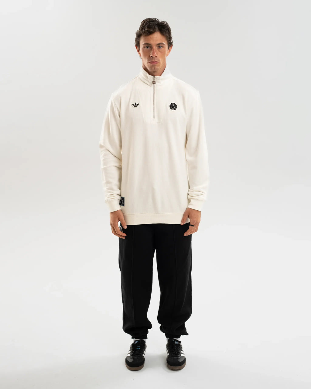 Newcastle United adidas 25/26 Terrace Icons Half Zip Sweater
