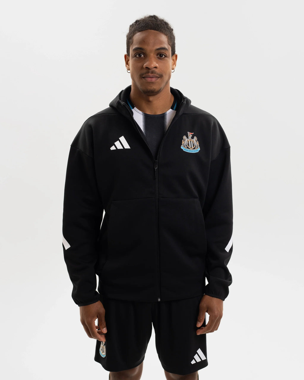 Newcastle United adidas 25/26 Black Anthem Jacket