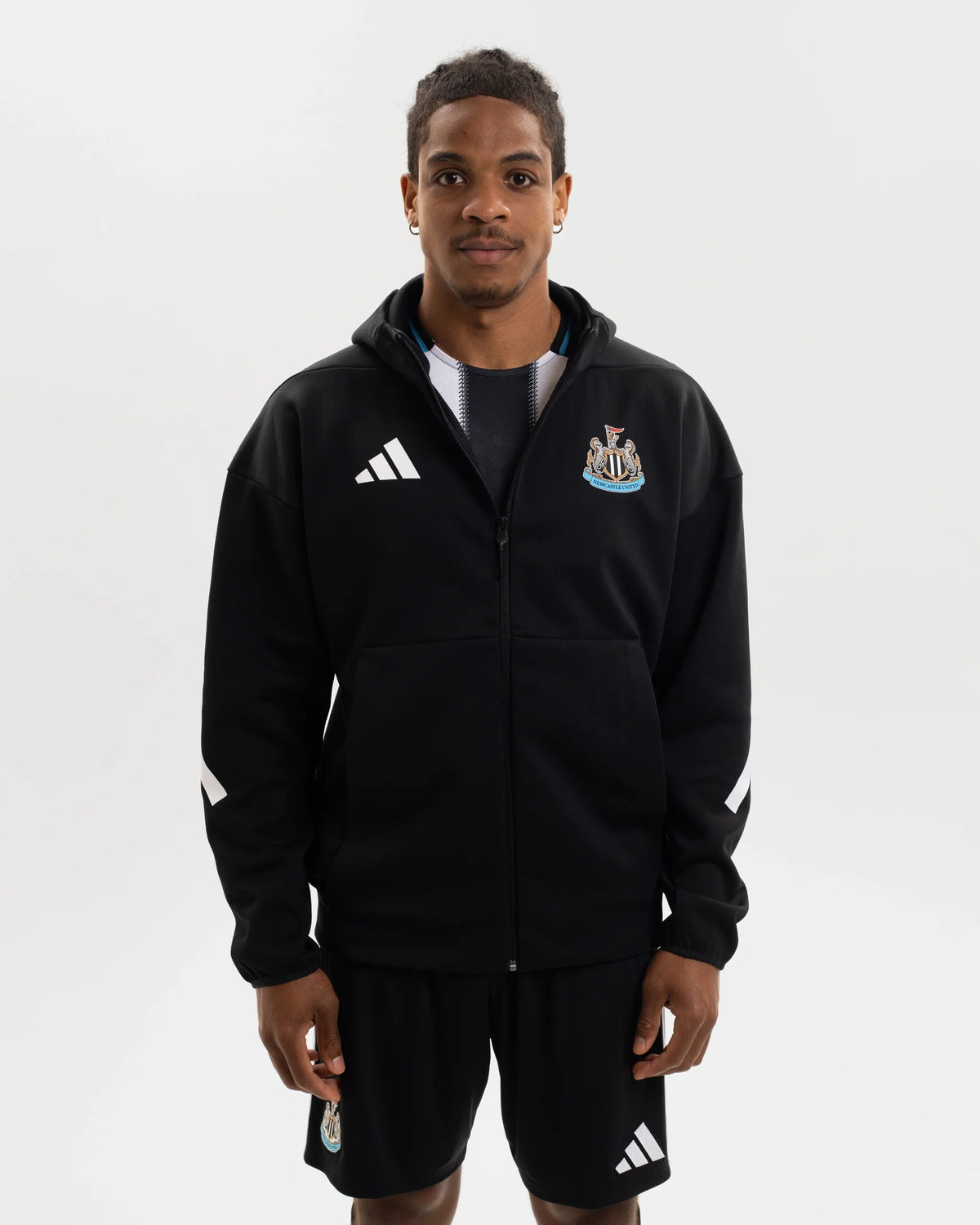 Newcastle United adidas 25/26 Black Anthem Jacket