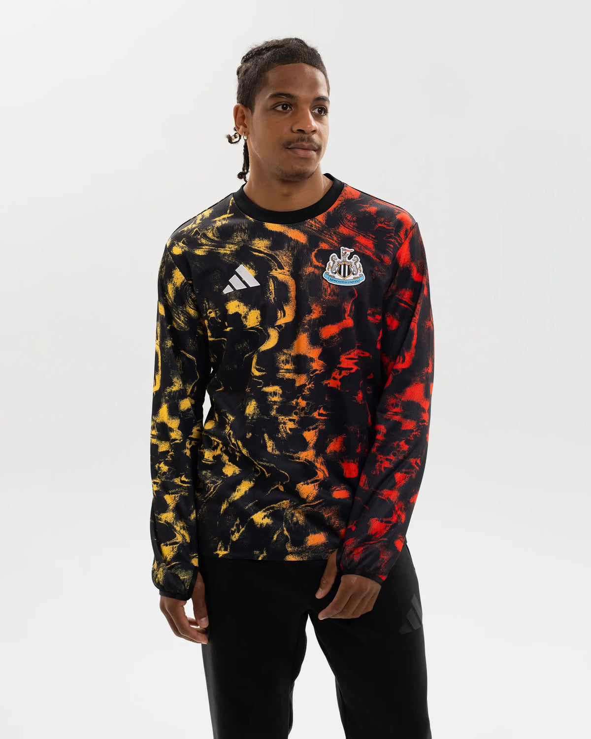 Newcastle United adidas 25/26 Pre-Match Warm Up Top
