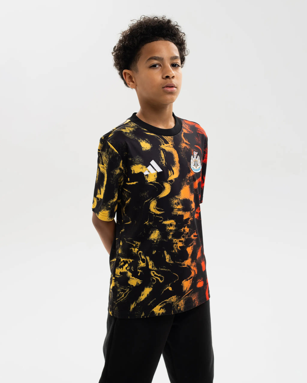 Newcastle United adidas Kids' 25/26 Pre-Match Shirt