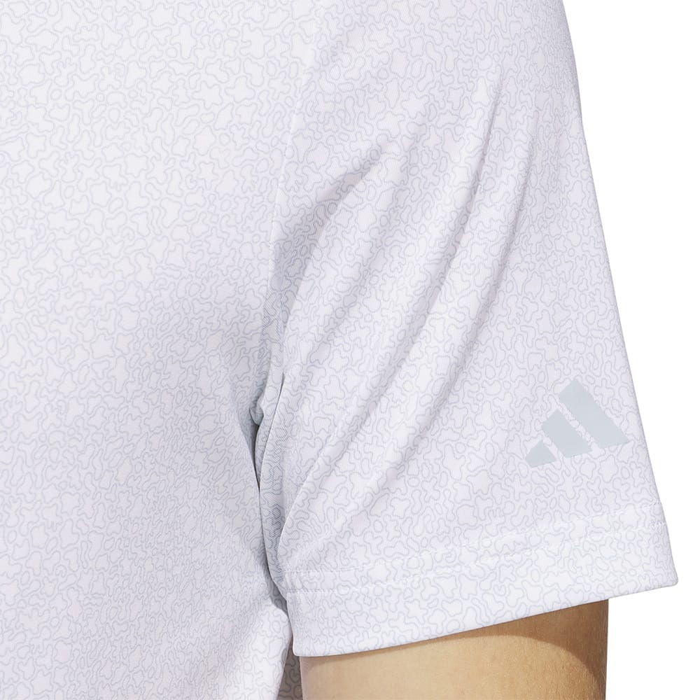 adidas Ultimate365 Mini Bunker Polo Shirt - White/Wonder Blue