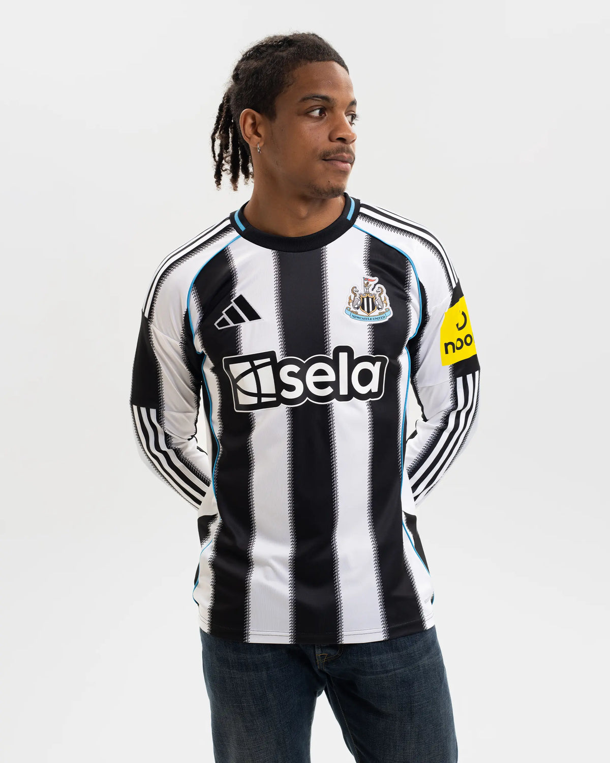 Newcastle United adidas Men's 25/26 Long Sleeve Home Shirt