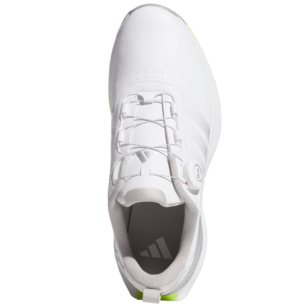 adidas R2C Boa Waterproof Spiked Shoes - Cloud White/Silver Met./Lucid Lemon