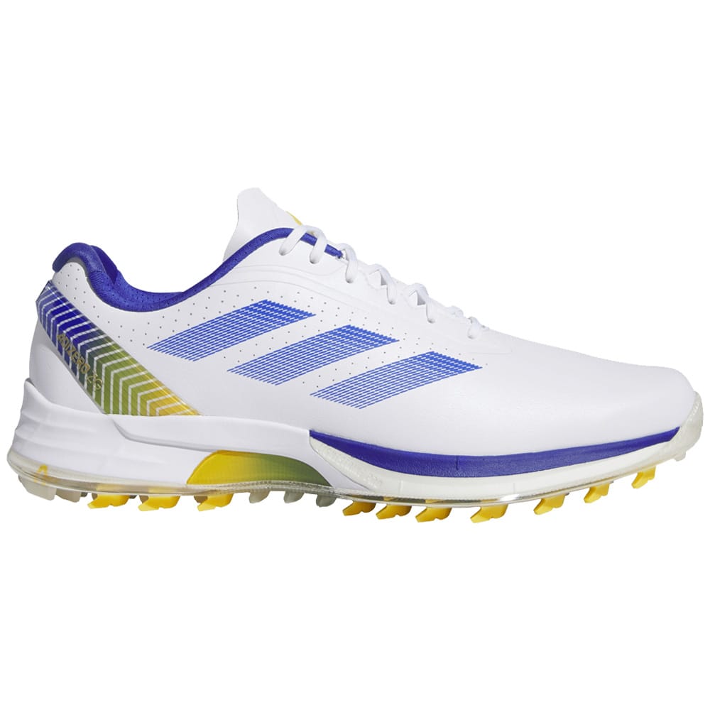 adidas Adizero ZG Spikeless Waterproof Shoes - Ftwr White/Lucid Blue/Crew Yellow