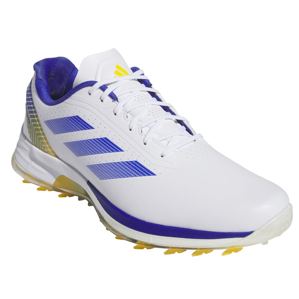 adidas Adizero ZG Spikeless Waterproof Shoes - Ftwr White/Lucid Blue/Crew Yellow