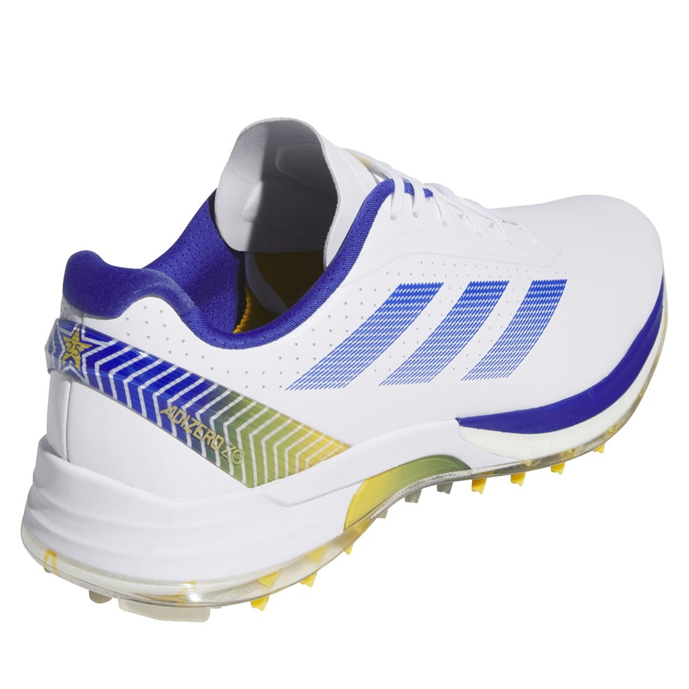 adidas Adizero ZG Spikeless Waterproof Shoes - Ftwr White/Lucid Blue/Crew Yellow