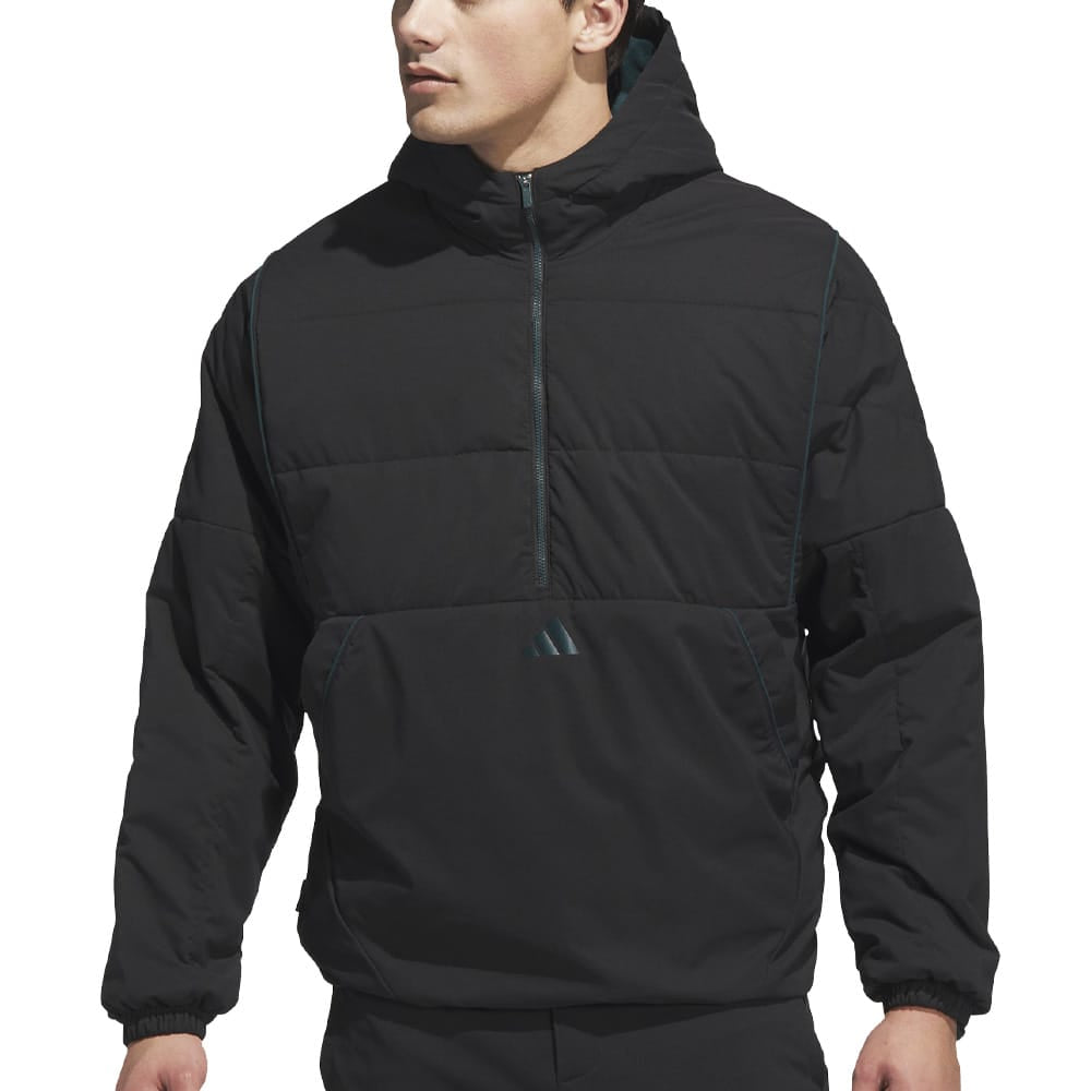 adidas Beyond Twistweave Half-Zip Filled Loose Jacket - Black