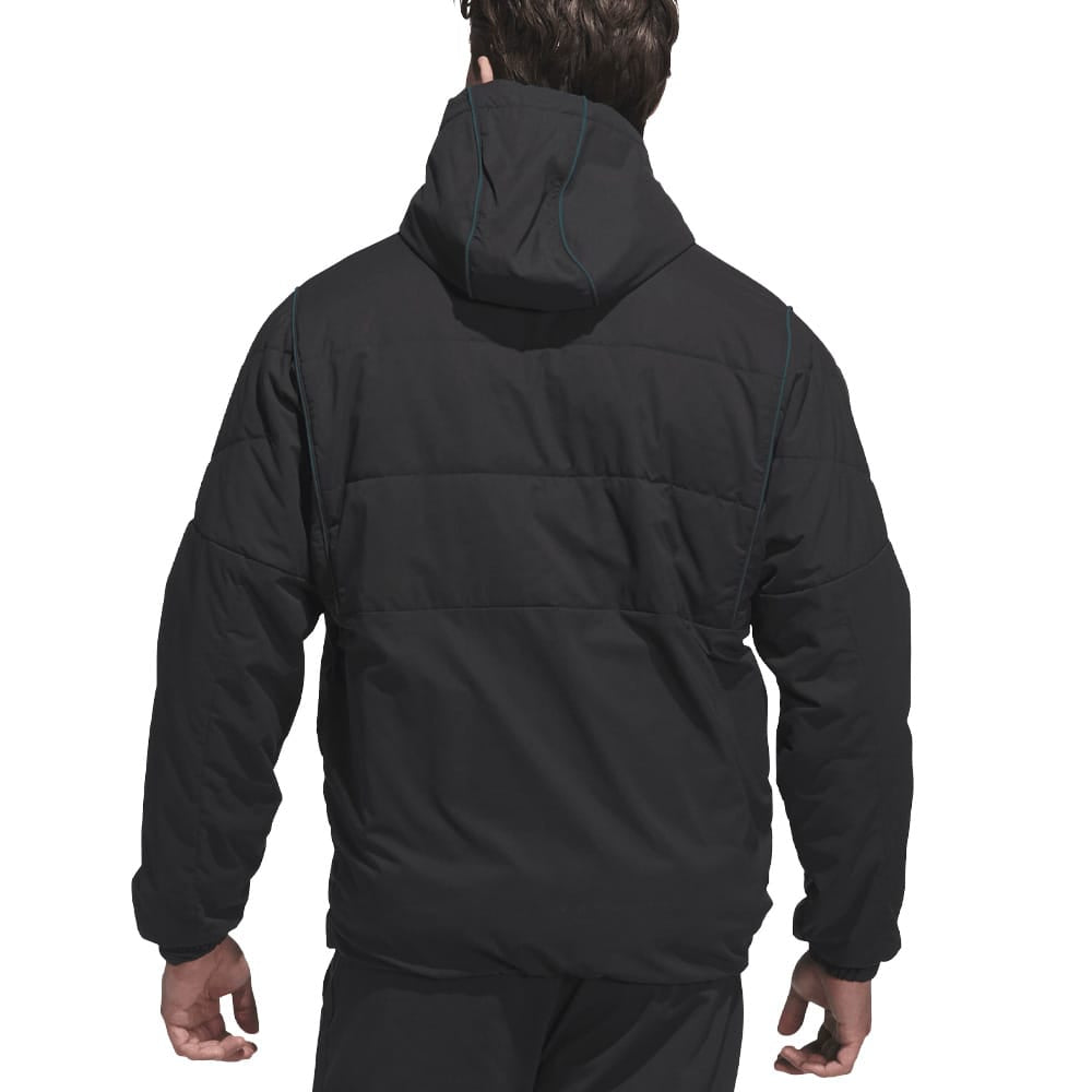 adidas Beyond Twistweave Half-Zip Filled Loose Jacket - Black