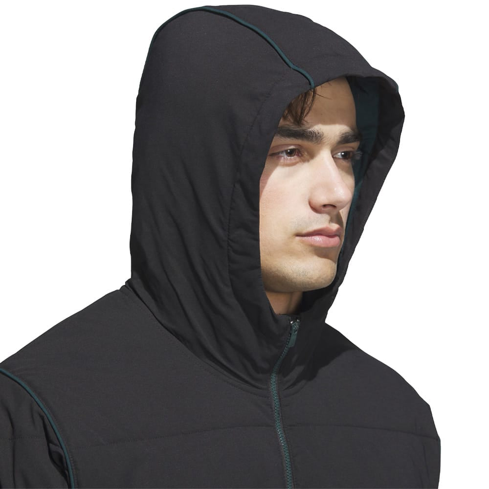 adidas Beyond Twistweave Half-Zip Filled Loose Jacket - Black