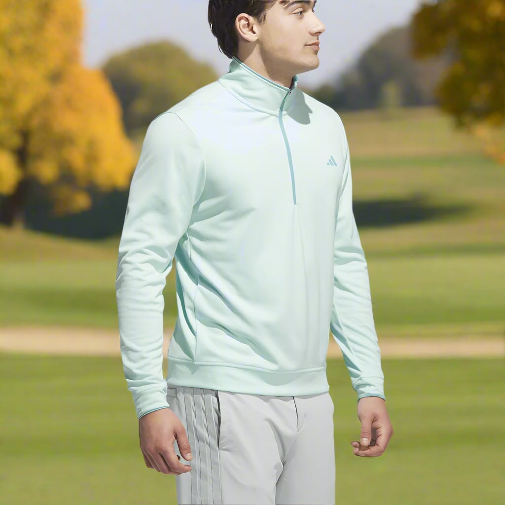 adidas Lightweight Half-Zip Top - Semi Flash Aqua
